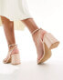 Truffle Collection block heel sandals in beige