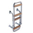 TREM 3 Wood Steps Stainless Steel Ladder