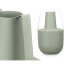Vase With handles Green Steel 14 x 24 x 14 cm (6 Units)