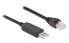 Фото #2 товара Delock Serial Connection Cable with FTDI chipset - USB 2.0 Type-A male to RS-232 RJ45 male 1 m black - 1 m - USB Type-A - RJ-45