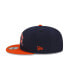 Фото #4 товара Men's X Staple Navy, Orange Chicago Bears Pigeon 9Fifty Snapback Hat