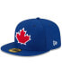 Фото #1 товара Men's Royal Toronto Blue Jays Alternate Authentic Collection On Field 59FIFTY Fitted Hat