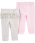 Фото #5 товара Baby 2-Pack Ruffle-Detail Cotton Pants Preemie (Up to 6lbs)