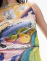 Фото #2 товара Topshop still life painted tank in ecru