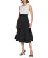 ფოტო #1 პროდუქტის Women's Sleeveless Color-Blocked Midi Dress