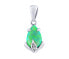 Фото #1 товара Silver Clarissa Pendant with Green Opal and Brilliance Zirconia JJJ1267PG