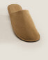 Фото #6 товара Minimalist split leather slippers