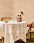 Фото #1 товара Embroidered linen blend tablecloth