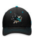 Фото #3 товара Men's Black San Jose Sharks Authentic Pro Rink Flex Hat