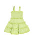ფოტო #1 პროდუქტის Little Girls Crinkle Knit Tiered Dress