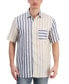 Фото #1 товара Men's Alba Block Cabana Stripe Linen Shirt, Created for Macy's