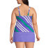 Фото #15 товара Plus Size Square Neck Underwire Tankini Swimsuit Top Adjustable Straps