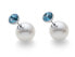 Stud earrings 2 in 1 Twice 22572R AQU AB