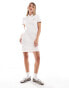 Fred Perry twin tipped polo shirt dress in peach