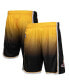 Фото #1 товара Men's Gold, Black Los Angeles Lakers 2009/10 Hardwood Classics Fadeaway Reload 3.0 Swingman Shorts