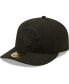 ფოტო #1 პროდუქტის Men's Black Jacksonville Jaguars Black on Black Low Profile 59FIFTY II Fitted Hat