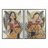 Фото #1 товара Картина DKD Home Decor Женщина Тигр 104 x 4,5 x 144 cm Животное Тропический (2 штук)