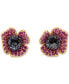 Gold-Tone Color Cubic Zirconia Poppy Mini Stud Earrings