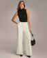 ფოტო #1 პროდუქტის Women's Pinstripe Wide-Leg Pants