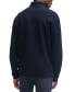 Фото #1 товара Men's Long-Sleeved Zip Neck Slim-Fit T-Shirt