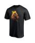 Фото #3 товара Men's Black Arizona State Sun Devils Team Midnight Mascot T-shirt