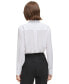 ფოტო #2 პროდუქტის Women's Pleat-Front Long-Sleeve Shirt
