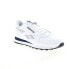 Фото #2 товара Reebok Classic Leather Mens White Leather Lace Up Lifestyle Sneakers Shoes