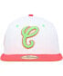 ფოტო #4 პროდუქტის Men's White, Coral Chicago White Sox Cooperstown Collection Comiskey Park 75th Anniversary Strawberry Lolli 59FIFTY Fitted Hat