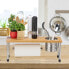 Фото #7 товара Кухонный стеллаж Relaxdays "Arbeitsplatte" из бамбука и нержавеющей стали