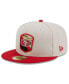 ფოტო #3 პროდუქტის Men's Stone, Scarlet San Francisco 49ers 2023 Salute To Service 59FIFTY Fitted Hat