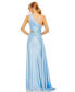 Фото #2 товара Women's One Shoulder Embellished Satin Gown