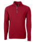 Фото #1 товара Men's Adapt Eco Knit Stretch Recycled Quarter Zip Pullover Jacket