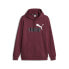 Puma Essentials Logo Pullover Hoodie Mens Burgundy Casual Outerwear 84684924