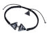 Фото #1 товара Elegantní náramek Double Black Marble Triangle s ryzím stříbrem v perlách Lampglas BTA-D-2
