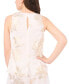 ფოტო #4 პროდუქტის Petite Metallic-Print Keyhole-Back Top