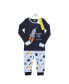 Little Boys Cotton Pajama Set, Space
