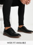 Фото #1 товара ASOS DESIGN brogue shoes in black faux leather