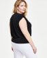 Фото #2 товара Plus Size Side-Tie Surplice Top, Created for Macy's