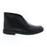 Фото #1 товара Clarks Desert Boot 2 26161237 Mens Black Leather Lace Up Chukkas Boots 8