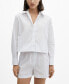 ფოტო #1 პროდუქტის Women's Two-Piece Striped Cotton Pajamas