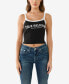 Фото #1 товара Women's Contrast Band Ribbed Baby Tank