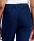 Juniors' Cuffed High-Rise Trouser Jeans