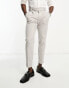 New Look linen look smart trousers in stone