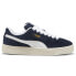 Фото #1 товара Puma Suede Xl Hairy Lace Up Mens Blue Sneakers Casual Shoes 39724101