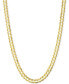 26" Open Curb Link Chain Necklace in Solid 14k Gold