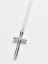 Icon Brand cross pendant necklace in antique silver