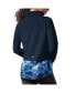 ფოტო #2 პროდუქტის Women's Navy Buffalo Bills Grace Raglan Full-Zip Running Jacket