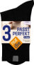 Фото #1 товара Passt Perfekt Socken schwarz Gr. 35-38, 3 St