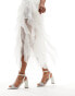 Фото #8 товара ASOS DESIGN Hotel barely there block heeled sandals in ivory