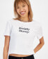 ფოტო #3 პროდუქტის Juniors' Socially Distant Baby Tee